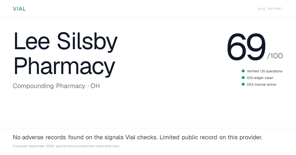 lee silsby glutathione Pharmacy Review: Compounding Pharmacy, Pricing & Public Records fine wrinkles