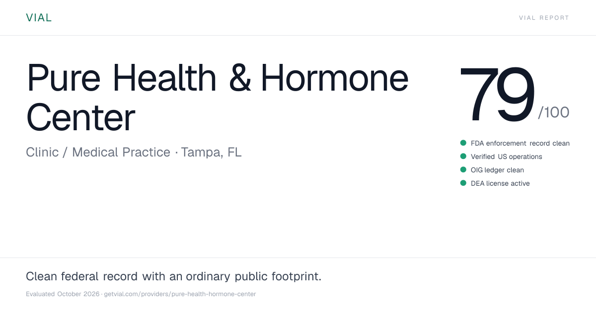 Pure Health & Hormone Center: TRT Clinic Cost & Reviews